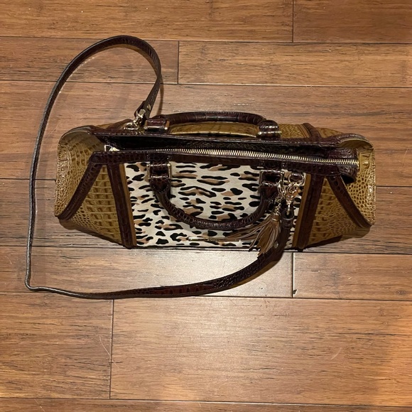 BRAHMIN Arden Satchel Tan Capella Purse Handbag - Picture 3 of 5